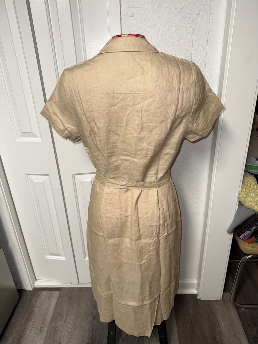 NWT Quince - linen button-front midi dress - Picture 5 of 7